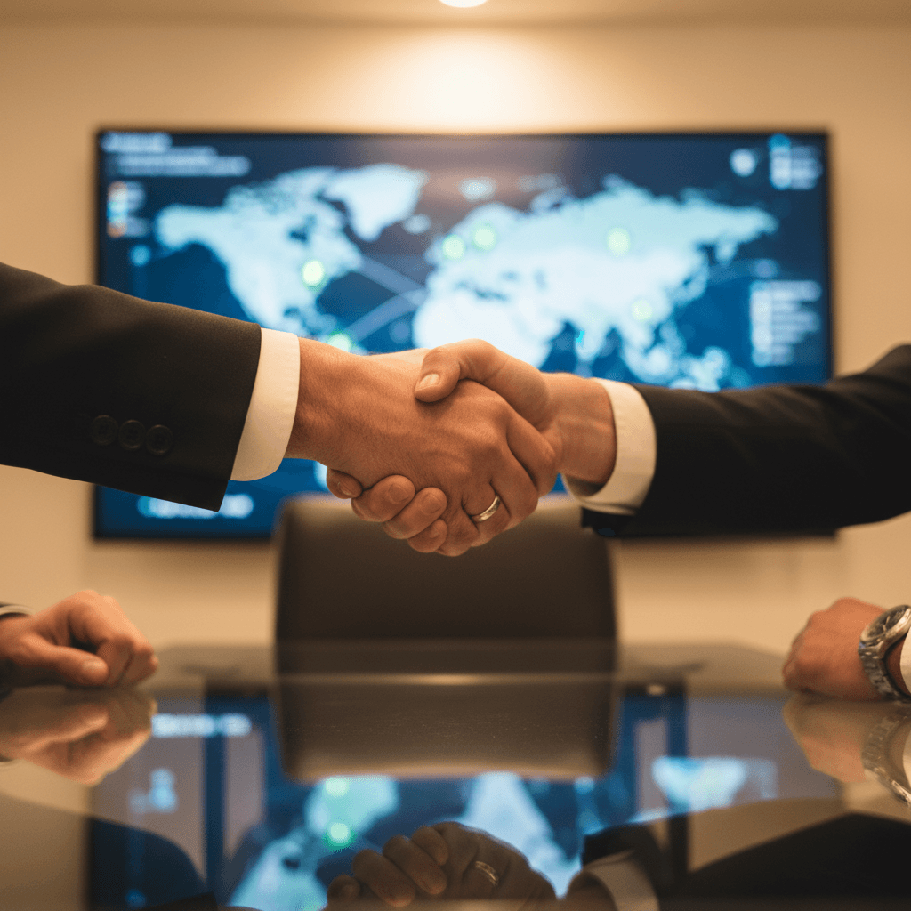 A close-up of a professional handshake, symbolizing the process of vetting and finding a true PMM property management partner.